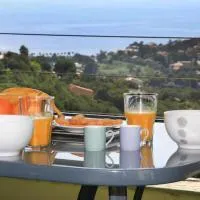 Cap CORSE URIBELLINU 2, vue Mer Montagne、Santa-Maria-di-Lotaのホテル