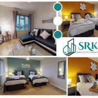 Large 2 Bedroom House Sleeps 5 by Srk Serviced Accommodation Peterborough with Parking & Wifi
