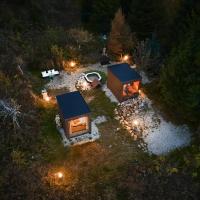 Škandinávske domčeky-lesná sauna a ubytovanie