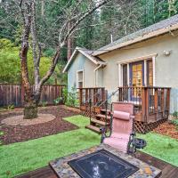 California Cottage Less Than 4 Mi to Redwood Hiking Trails