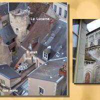 a collage of pictures of a church and a building at Le Passage, La Charité-sur-Loire
