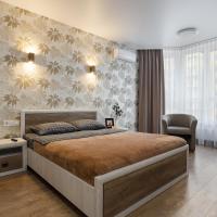 a bedroom with a large bed in a room at 0102 Sofia Residents apartment, Vyshneve