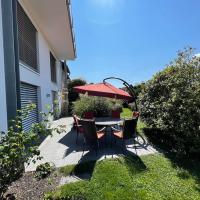 Ferienwohnung mit Terrasse und Garten in Seenähe