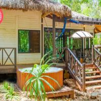 HostPal Cabaña Ecológica y Jacuzzi en Ruta de los Cenotes, hotel in Leona Vicario