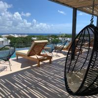 KAAB South Beach - Beautiful Big Studio - Rooftop pool ocean view, hotel poblíž Playa del Carmen National Airport - PCM, Playa del Carmen
