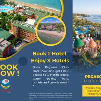 a flyer for the book i hotel enjoy hotels at Pegasos Club, Avsallar