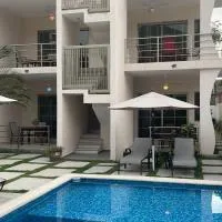 Hotel Suites Del Mar, хотел в Ла Манцанила