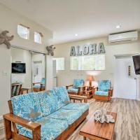 Sunny Kailua Home with Covered Lanai 1 Mi to Beach!、カイルアのホテル