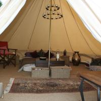 Home Farm Radnage Glamping Bell Tent 7, with Log Burner and Fire Pit