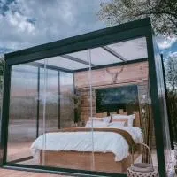 Cabane au style scandinave et son bain nordique, hotel v mestu Bouillon