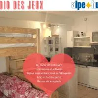 Studio des Jeux - Alpe d'Huez Hyper Centre - 4-5 personnes - Wifi, hotel u gradu LʼHuez