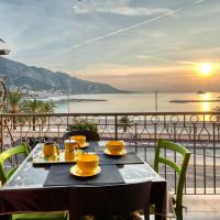 Apartment les Sablettes panoramic sea view, hotel in Menton