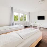 Viešbutis RAJ Living - 1 or 3 Room Apartments - 30 Min Messe DUS (Neudorf-Nord, Duisburgas)