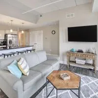 Luxe Manistee Condo w/ Balcony & River Views!, hotel v destinaci Manistee