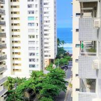 Pé na Areia a Poucos Metros -Apartamento Guarujá Pitangueiras