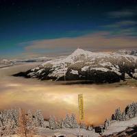 Hocheckhuette On Top of the Kitzbuehel Hahnenkamm Mountain