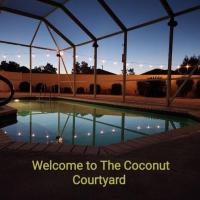 The Coconut Courtyard private pool, themed, modern, hotel in The Villages