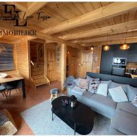 Grand chalet en bois avec vue splendide