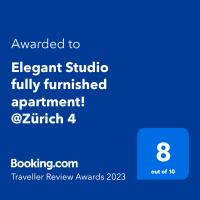 Elegant Studio fully furnished apartment! @Zürich 4