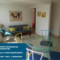 near airport lovely 2 bedroom rental unit w/pool, hotel in Yumbo