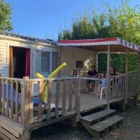 Limeuil में, होटल Mobil-Home terrasse Semi-Couverte