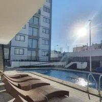 Hermoso Departamento en Tesistán con vista a la alberca、San Francisco Tesistánのホテル