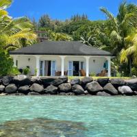 Waterfront paradise 2 br; stunning sunsets, hotel near Bora Bora Airport - BOB, Bora Bora