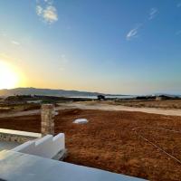 3 bedrooms appartement with sea view and enclosed garden at Antiparos 1 km away from the beach