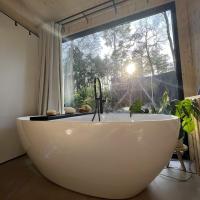 Vague Luxurious Tiny House Luxe Wellness, Spa Bad,Beamer, Veluwe