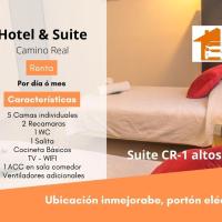 Htl & Suites Camino Real, ubicación, parking, facturamos