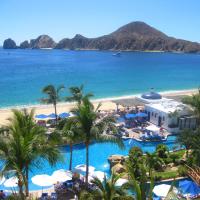 a view of a resort with a beach and the ocean at Pueblo Bonito Los Cabos Blanco Beach Resort - All Inclusive, Cabo San Lucas