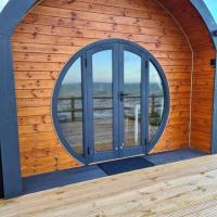 Spring Tide Cliff Top Glamping Pod with direct Sea Views