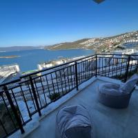 Dublex apartment with sea view, garden and private beach