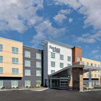 a rendering of a hotel in a parking lot at Fairfield Inn & Suites by Marriott Lake Geneva