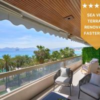 La REALE 2 BEDS CROISETTE BEACHES Sea VIEW Parking FREE, hotel in: Croisette, Cannes