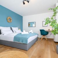 E&K living - design apartment - 2 bedrooms - kitchen - free parking, Hotel in Augsburg