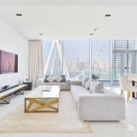 Spectacular 3 BR condo with maids room facing the Dubai Eye, hotel v oblasti Bluewaters Island, Dubaj