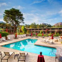 a hotel with a pool and chairs and a resort at Arabella Hotel Sedona