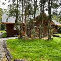 Cabaña del bosque con estero, hotel a Curiñanco