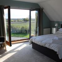 Boutique double room with country village views