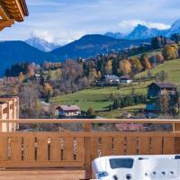 Chalet vue Mont Blanc avec jacuzzi extérieur