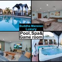 Buddha Mansion Luxury Resort - 8BR Modern, HotTub, Huge pool, Sauna, BBQ grill, Game Room, hotel near North Las Vegas Airport - VGT, Las Vegas