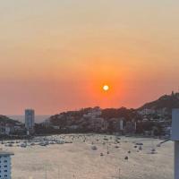 Casa con vista espectacular al mar con alberca, hotel i Caleta y Caletilla, Acapulco