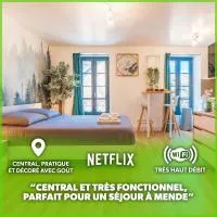 Le CosyGreen - Central/Netflix/Wifi Fibre - Séjour Lozère, hotel sa Mende