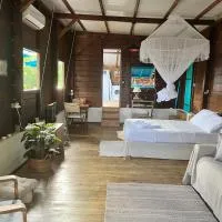 Bungalow avec vue dans lieu calme, hotel en Le Carbet