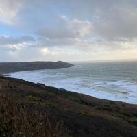 Cliff top Chalet with fantastic sea views in Cornwall.