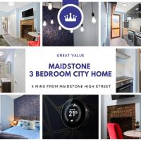 Pet Friendly Maidstone City Home - 3 Bedrooms with Fast Wi-Fi