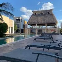 Telchac Villa de 3 pisos con club playa, ξενοδοχείο σε Telchac Puerto