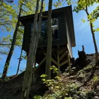 Vättervy Glamping- Ravinstuga, хотел в Habo