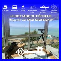 Cottage du pêcheur 12pers Vue Mont St Michel, hôtel à Champeaux